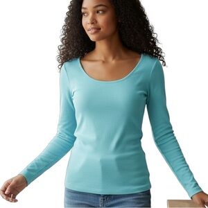 Victoria's Secret SIZE‎ M Sky Blue Long Sleeve Soft 2267